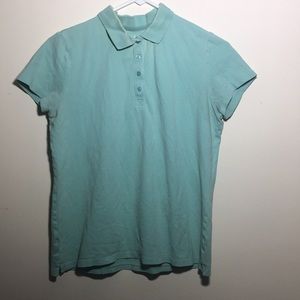 Women’s St. John’s Bay Aqua/Mint Green Polo